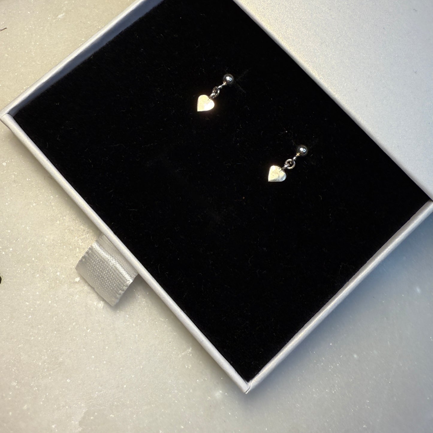 Heart Stud Earrings, Minimalist Delicate Silver Earrings, Gold Earrings