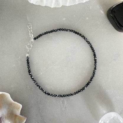 Hematite Silver Bracelet