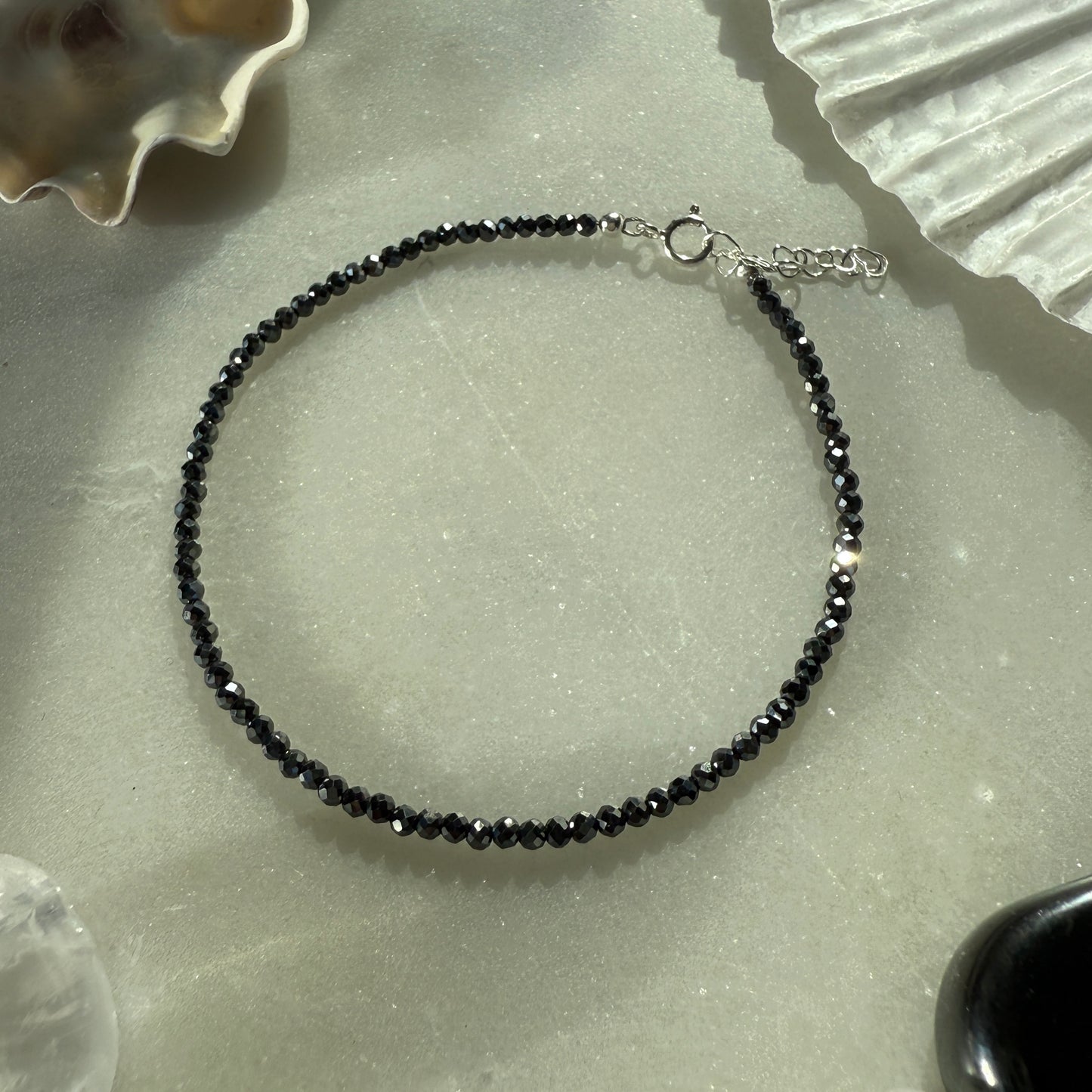 Hematite Silver Bracelet