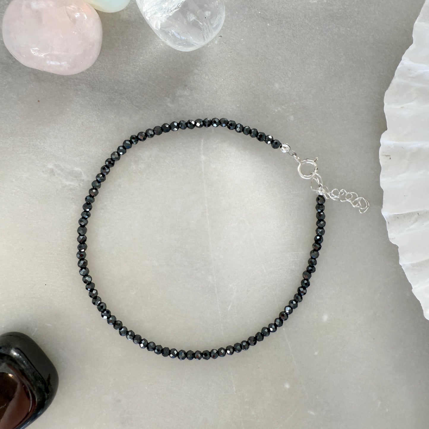Hematite Silver Bracelet