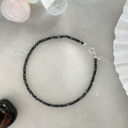 Hematite Silver Bracelet