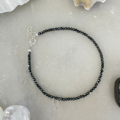 Hematite Silver Bracelet