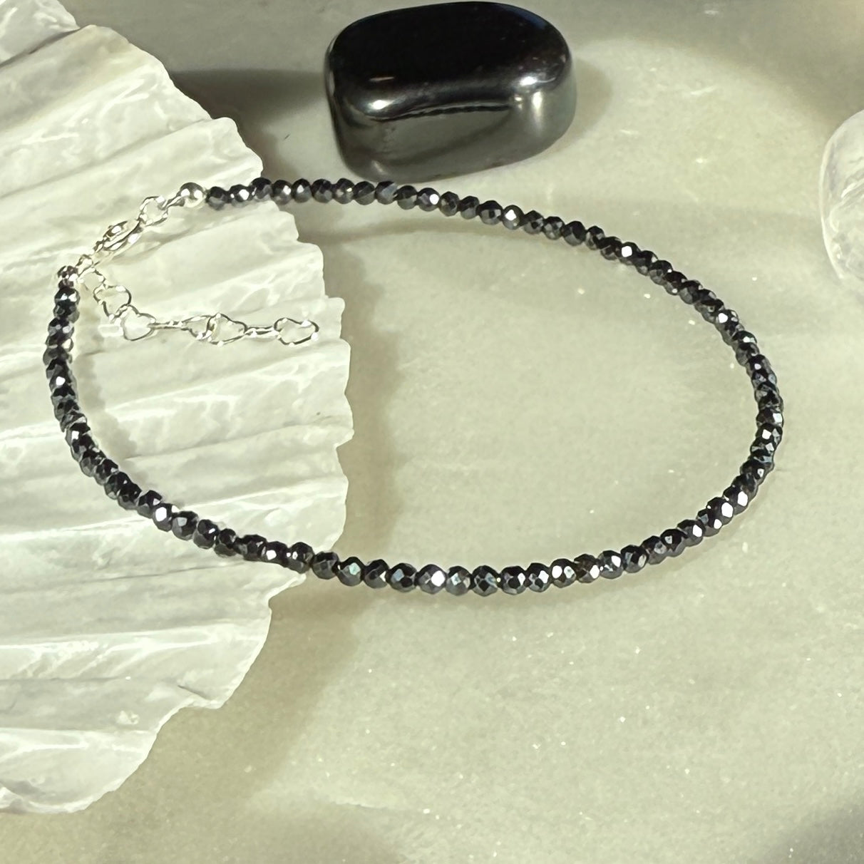Hematite Silver Bracelet