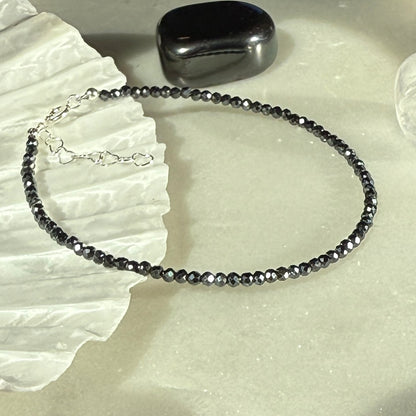 Hematite Silver Bracelet