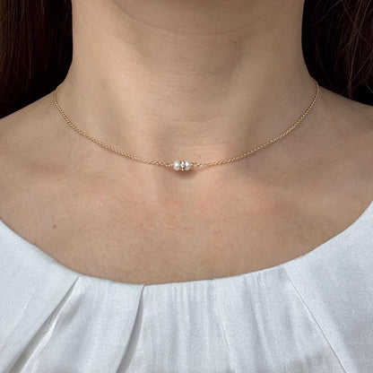 Minimalist Charm Pearl Gold Chain Necklace